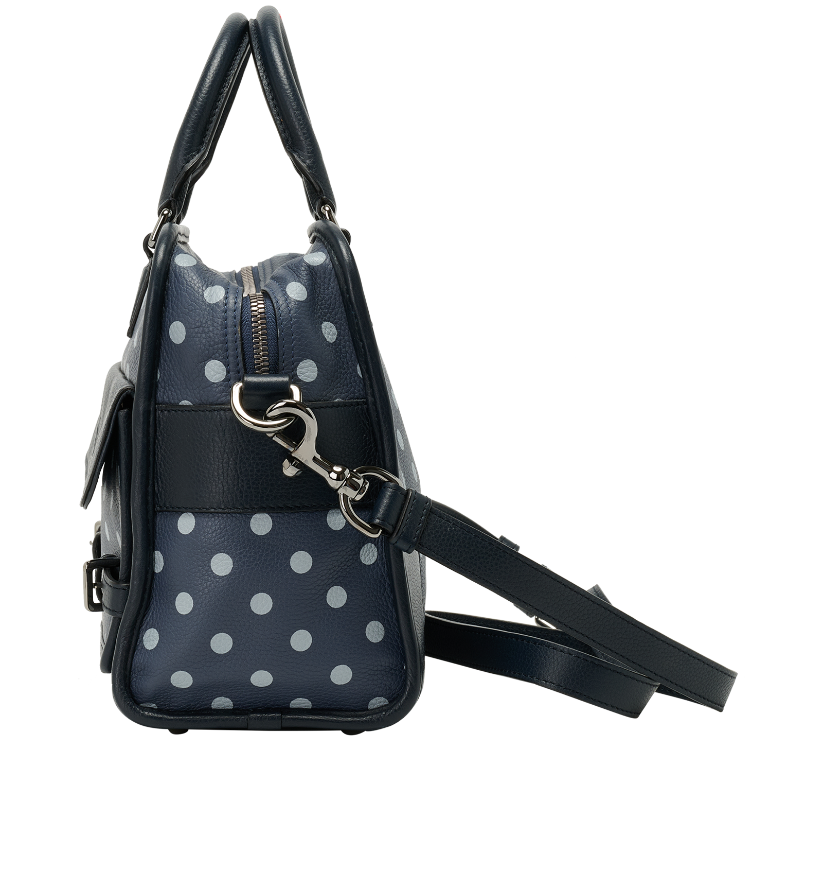 Cruz, &pound;395, Handbags, Blue, Leather, Bottom view